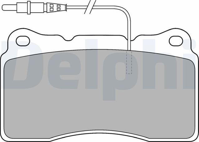 Тормозные колодки Delphi (Low-Metallic). Артикул LP1516