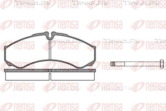 Тормозные колодки Remsa передние для IVECO Daily I 1985-1989. Артикул 0651.00