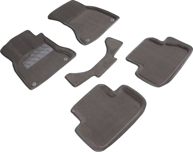 Коврики Seintex 3D ворсовые для салона Audi A4 (B8) 2007-2011 Серые. Артикул 86835