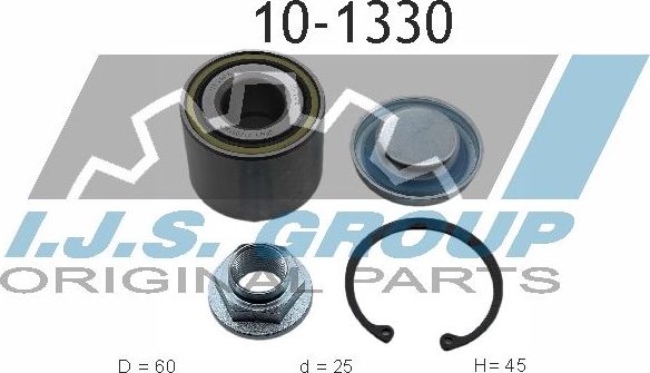 Ступичный подшипник (комплект) IJS Group Technology & Quality. Артикул 10-1330