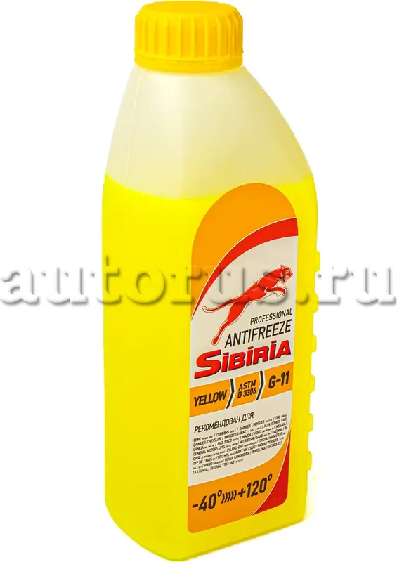 SIBIRIA антифриз -40 желтый 1л G11 (уп.12) Супер Цена!!!40р Sibiria. Артикул 800263