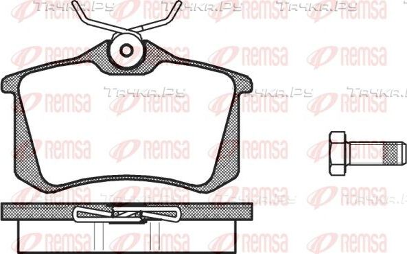 Тормозные колодки Remsa задние для Volkswagen Passat B3 1993-1996. Артикул 0263.00