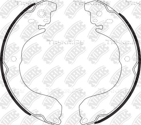 Тормозные колодки NiBK задние для Nissan Juke I 2010-2019. Артикул FN1264
