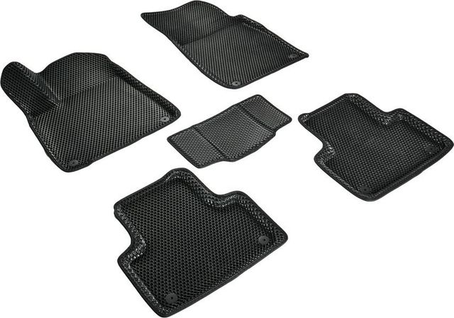 Коврики Seintex 3D EVA Ромб для салона Audi Q8 2018-2026 ЧЕРНЫЕ. Артикул 95271