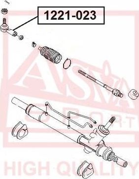 Наконечник рулевой тяги Asva. Артикул 1221-023