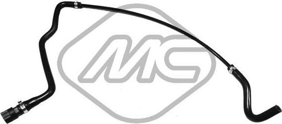 Патрубок радиатора (системы охлаждения) Metalcaucho (EPDM (Этилен-пропиленовый каучук)). Артикул 09881