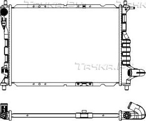 Радиатор охлаждения двигателя Sakura для Chevrolet Spark II 2005-2010. Артикул 3141-1010