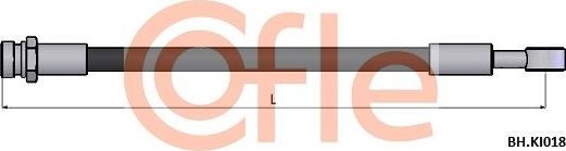 Тормозной шланг Cofle. Артикул 92.BH.KI018