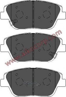 Колодки HUNDAI Sonata, KIA Optima (2010-) передние (Aiko). Артикул PF0536