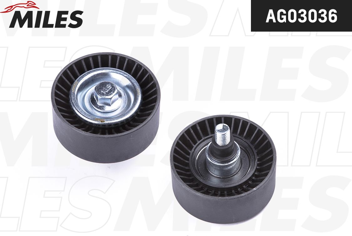 Направляющий (ведущий) ролик приводного поликлинового ремня Miles. Артикул AG03036