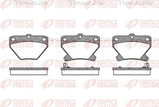 Тормозные колодки Remsa задние для Toyota Corolla E120, E130 2001-2008. Артикул 0741.02