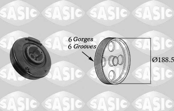 Шкив коленвала Sasic. Артикул 9001807