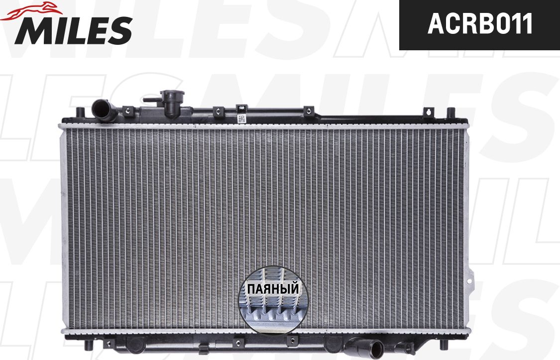Радиатор охлаждения двигателя Miles для Kia Sephia I 1996-1997. Артикул ACRB011