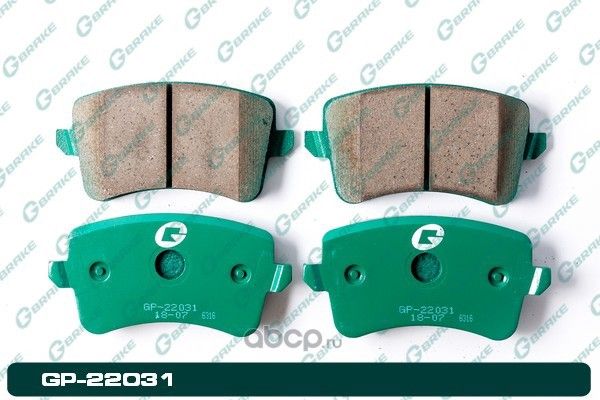 Колодки тормозные дисковые (G-Brake). Артикул GP22031