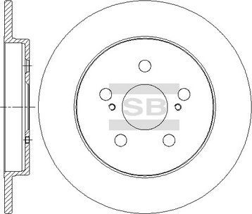 Тормозной диск Sangsin Hi-Q. Артикул SD4060