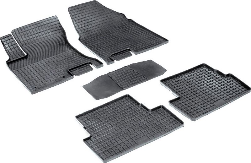 Коврики резиновые Seintex с узором сетка для салона Nissan Qashqai I 2007-2013. Артикул 00419