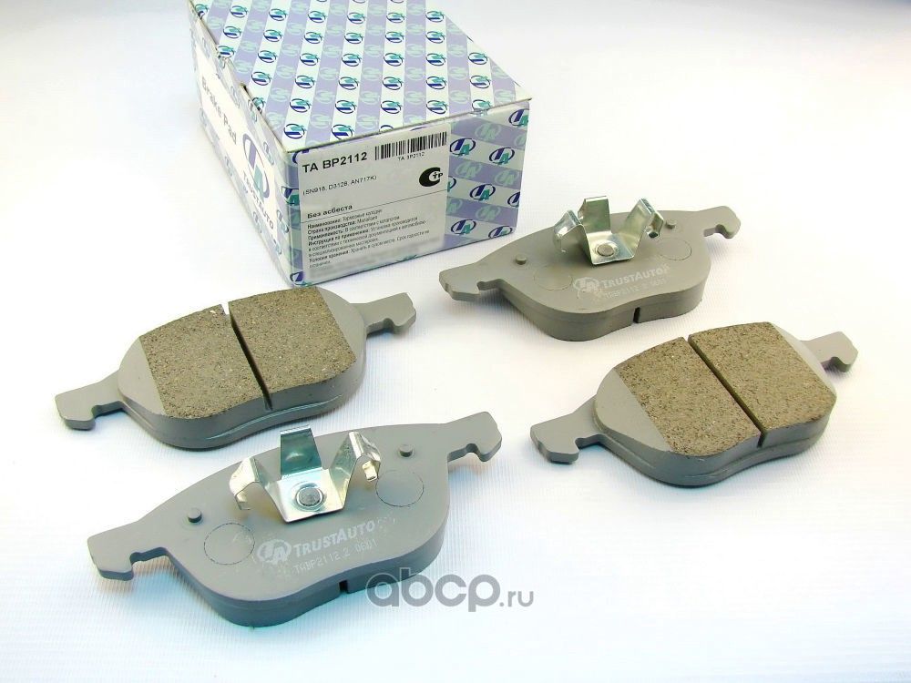 Дисковые тормозные колодки (Trustauto). Артикул TABP2112
