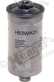 Топливный фильтр Hengst для Audi 80 II (B1) 1977-1978. Артикул H83WK01