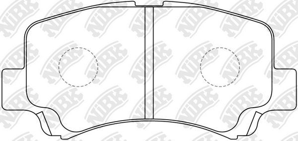 Тормозные колодки NiBK. Артикул PN9406