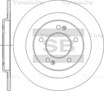 Тормозной диск Sangsin Hi-Q. Артикул SD1150