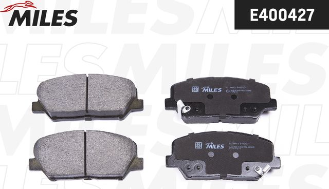 Тормозные колодки Miles (Low-Metallic). Артикул E400427