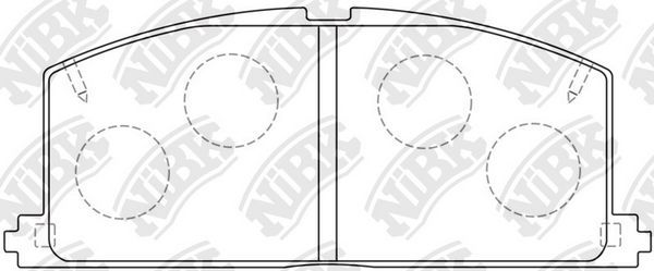 Тормозные колодки NiBK передние для Toyota Sprinter VI (E90) 1987-1989. Артикул PN1077S