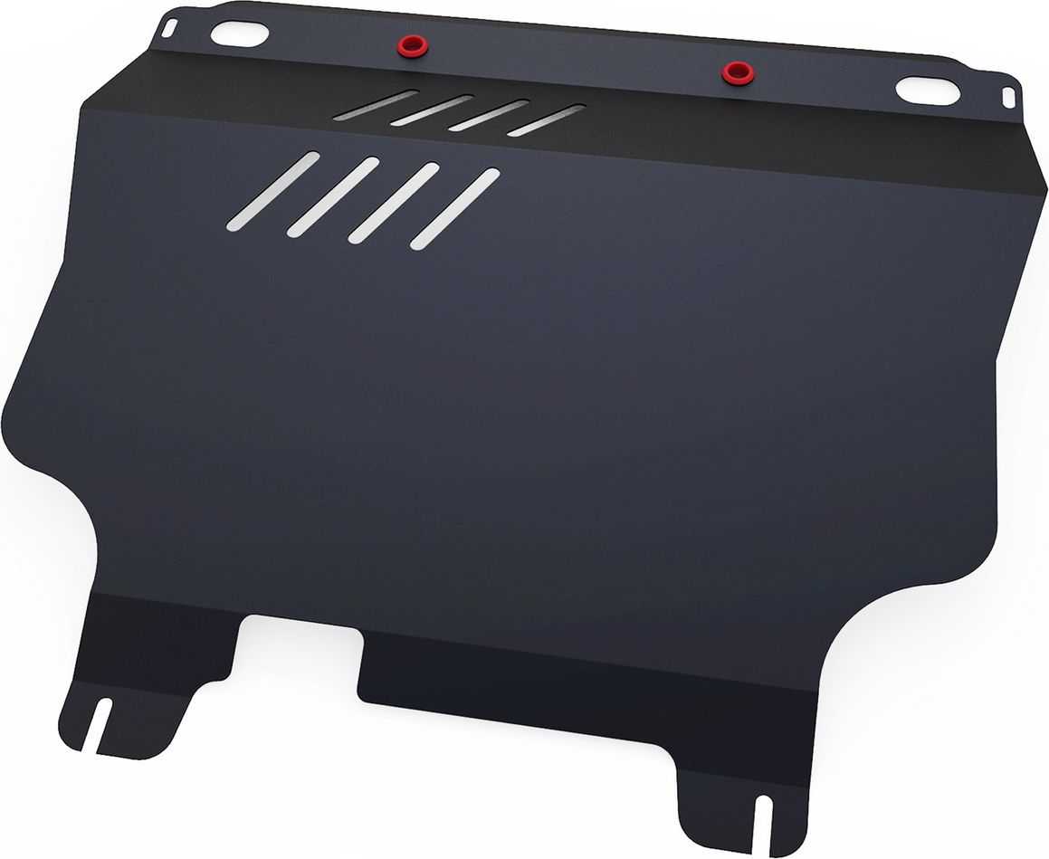 Защита АвтоБРОНЯ для картера и КПП (увеличенная) Chevrolet Lanos МКПП 2005-2009. Артикул 111.01005.1