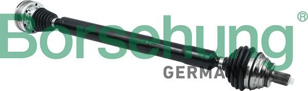 Полуось (привод в сборе, приводной вал) Borsehung передняя правая для Audi A3 II (8P) 2003-2007. Артикул B18356