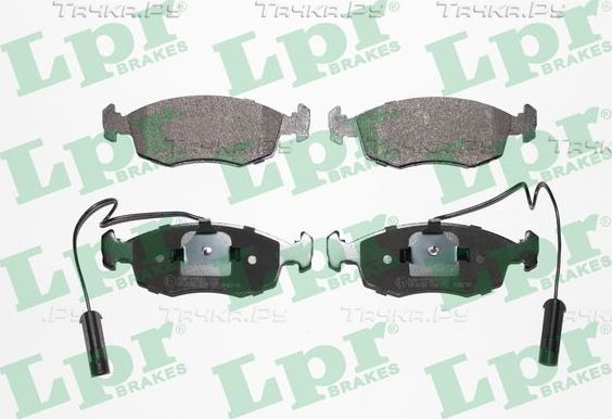 Тормозные колодки LPR передние для Fiat Palio I 1996-2012. Артикул 05P755