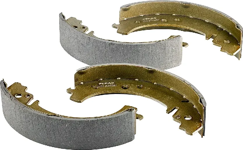 КОЛОДКА ТОРМОЗНАЯ ЗАДНЯЯ ВАЗ-2101-07,2121 (К-Т 4 ШТ) (Pekar). Артикул 21013502090
