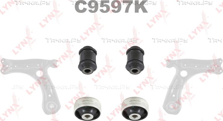 Сайлентблок переднего рычага подвески LYNXauto KIT для Audi S3 I (8L) 1999-2003. Артикул C9597K