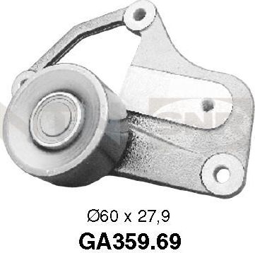 Направляющий (ведущий) ролик приводного поликлинового ремня NTN / SNR. Артикул GA359.69