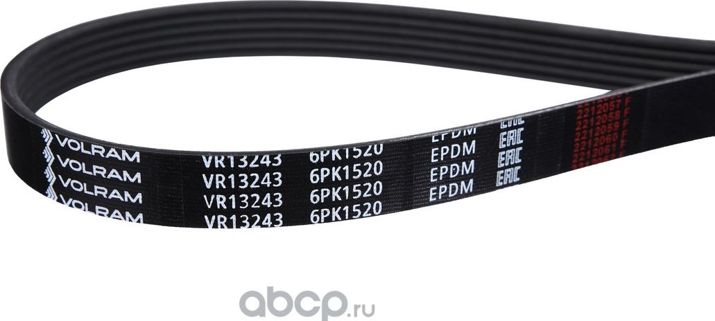 РЕМЕНЬ ПОЛИКЛИНОВОЙ (6PK1520) FORD, CHEVROLET (VOLRAM). Артикул VR13243