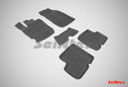 Коврики резиновые Seintex с высоким бортиком для салона Renault Duster I рестайлинг 2015-2020. Артикул 86623
