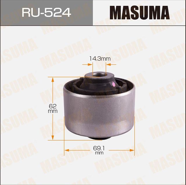 Сайлентблок заднего рычага подвески Masuma правый/левый нижний для Nissan Qashqai I 2007-2013. Артикул RU-524