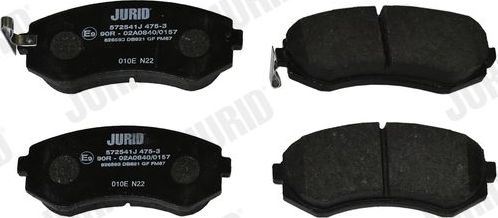 Тормозные колодки Jurid. Артикул 572541J