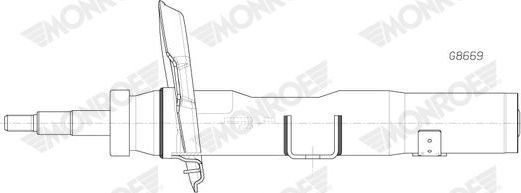 Амортизатор Monroe Original (Gas). Артикул G8669