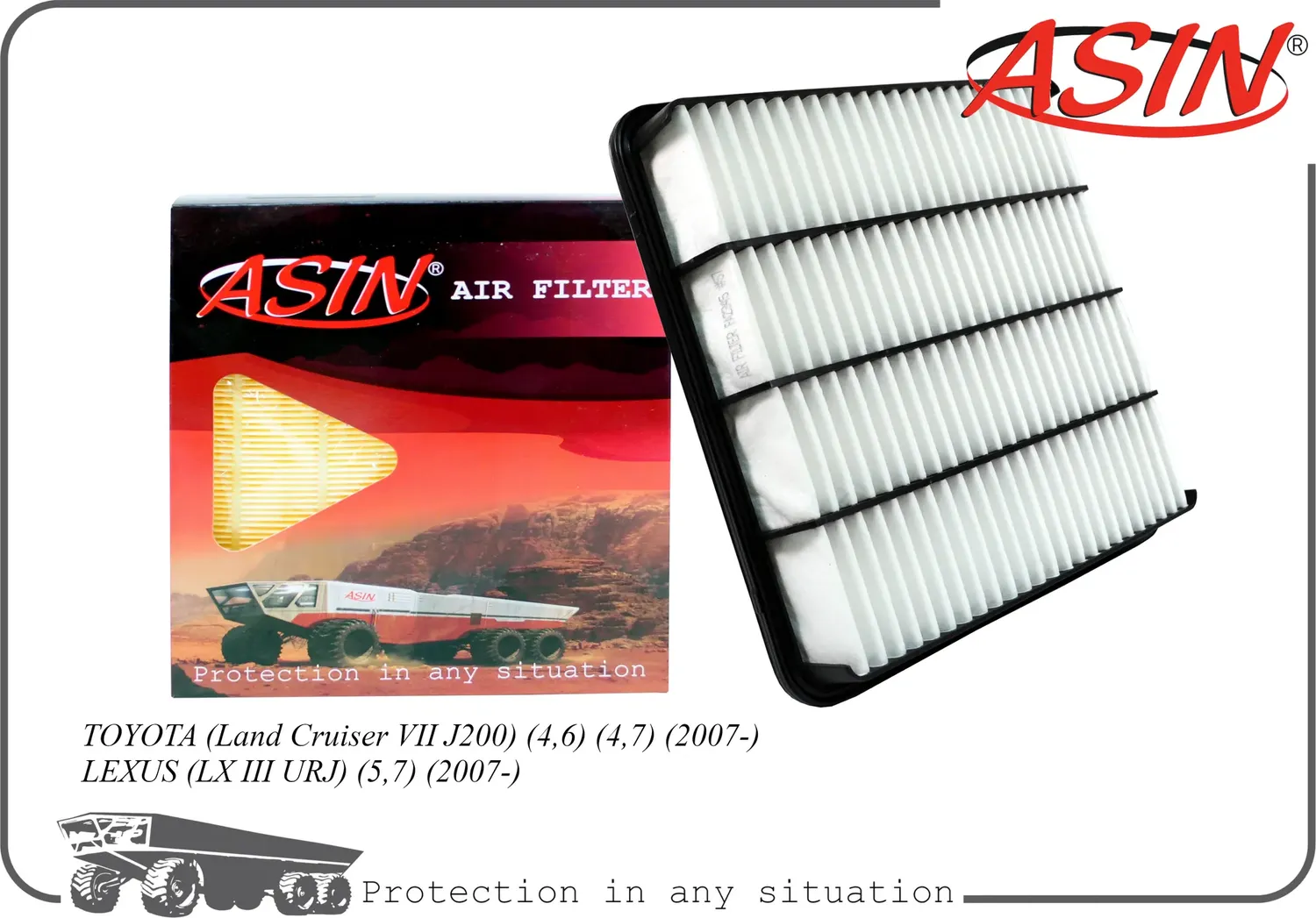 Фильтр воздушный (Asin). Артикул ASINFA2345