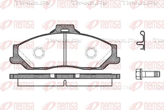Тормозные колодки Remsa передние для Mazda B-series V 1999-2006. Артикул 0730.01