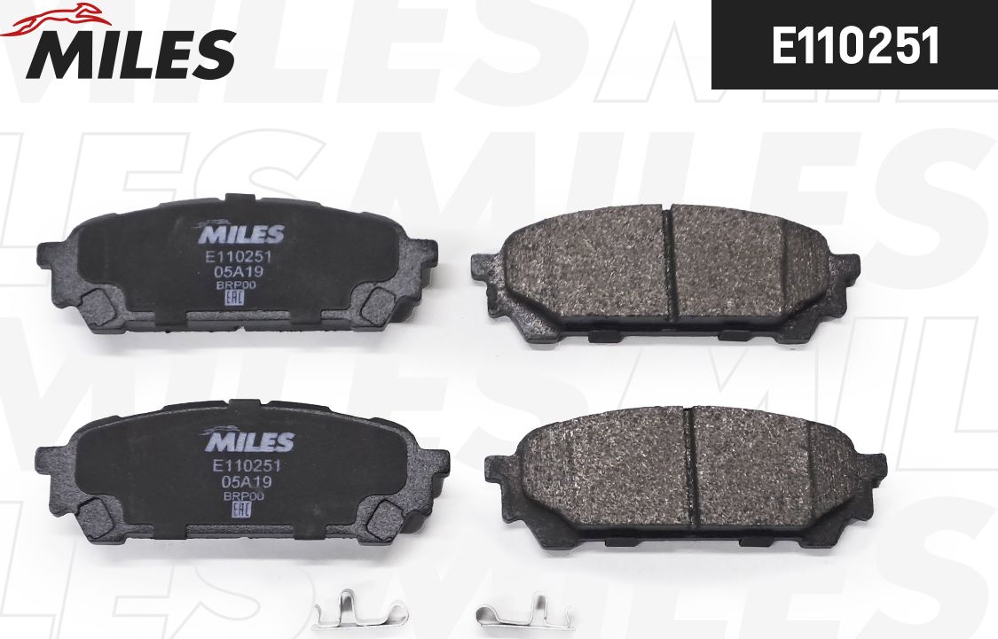 Тормозные колодки Miles (Semi-Metallic). Артикул E110251