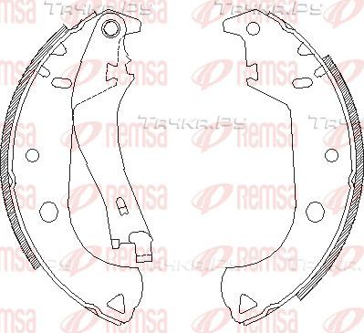 Тормозные колодки Remsa задние для Fiat Doblo I 2001-2015. Артикул 4125.01