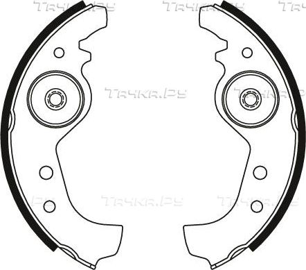 Тормозные колодки TRW задние для Fiat 127 1971-1985. Артикул GS8160