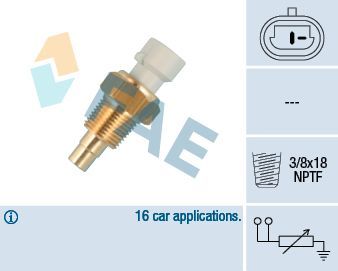 Датчик температуры охлаждающей жидкости FAE. Артикул 32711