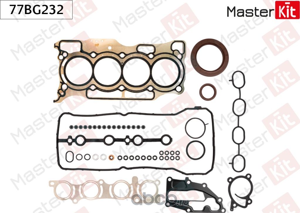 Комплект прокладок ГБЦ (Master KIT). Артикул 77BG232
