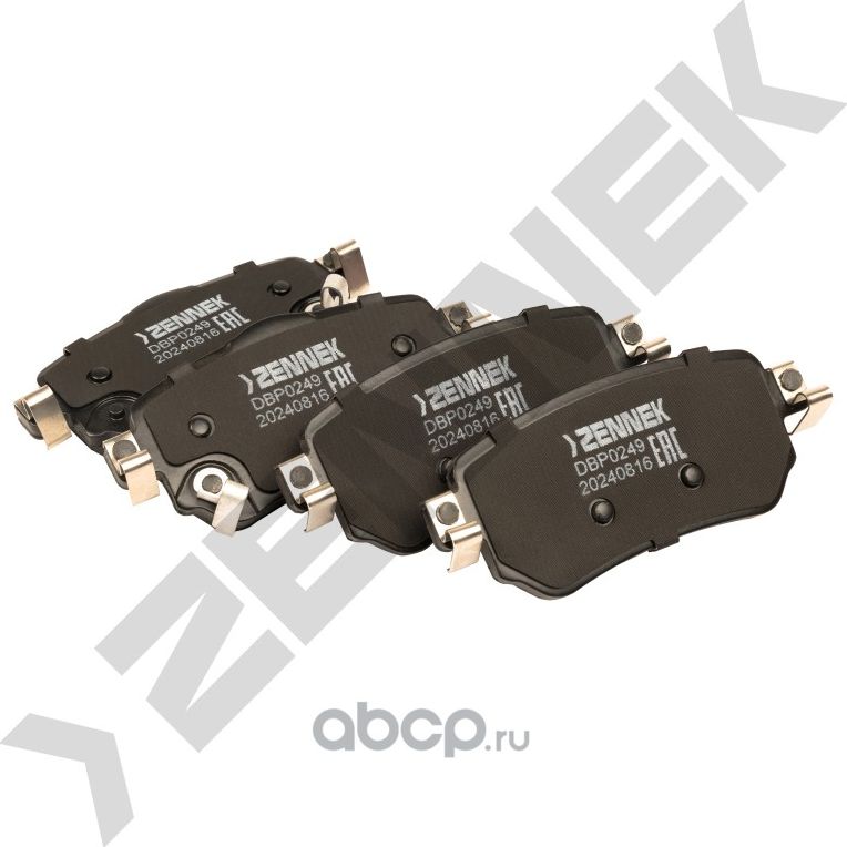Колодки тормозные дисковые задние NISSAN LEAF 17->, NISSAN QASHQAI 13 (Zennek). Артикул DBP0249