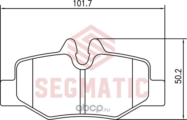 Колодка торм диск зад (Segmatic). Артикул SGBP2800