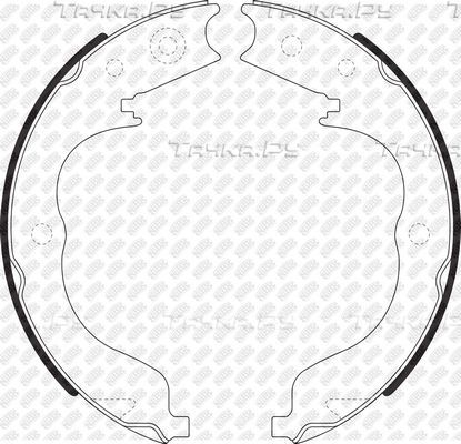Тормозные колодки (стояночная тормозная система) NiBK задние для Subaru Impreza III 2008-2014. Артикул FN0625