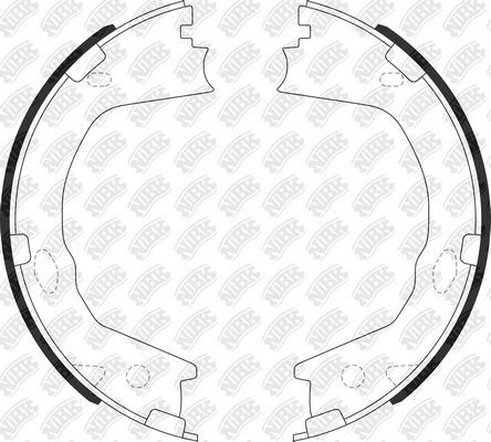 Тормозные колодки (стояночная тормозная система) NiBK. Артикул FN0716