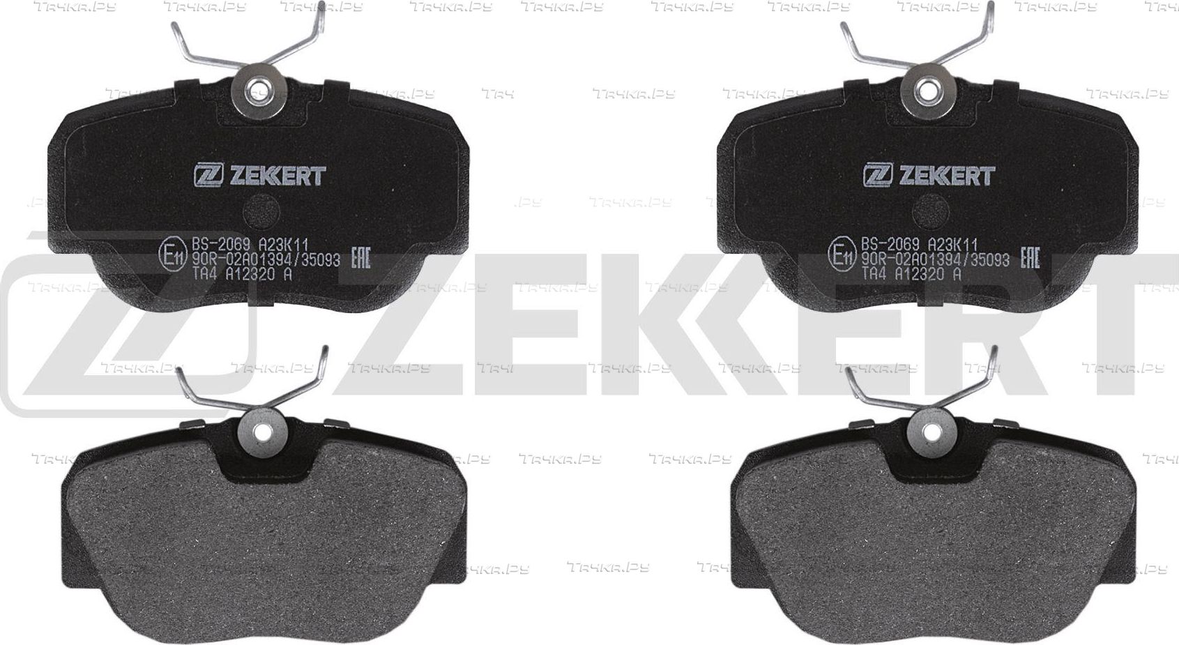 Тормозные колодки Zekkert. Артикул BS-2069