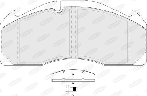 Тормозные колодки BERAL. Артикул BCV29125TK